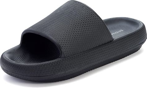 Bronax slides - Reviewed in the United States 🇺🇸 on July 8, 2023. Size: 6-7 Women/4.5-5.5 Men. The right slide was stretched out due to how it was packed (left inside right), but it has since shrunk into place and fits perfectly.I'm a size 7 or 7.5, depending on the shoe, so I got the size 6/7 and fits perfectly (true size 7).